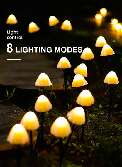 Warm Solar Mushroom String