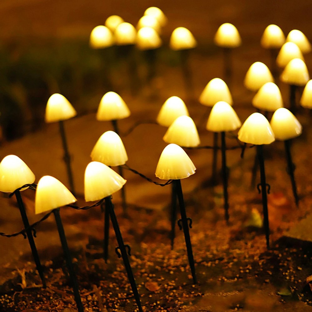 Warm Solar Mushroom String