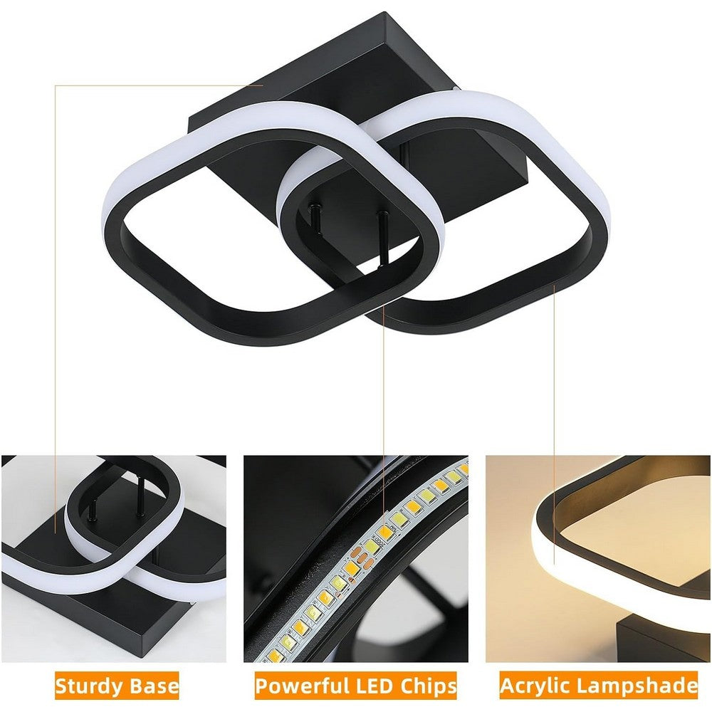 Dual Square Wall Lamp