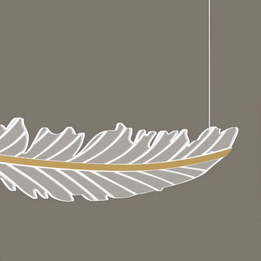 Golden Leaf Shaped Pendant