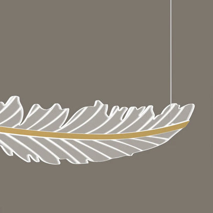 Golden Leaf Shaped Pendant