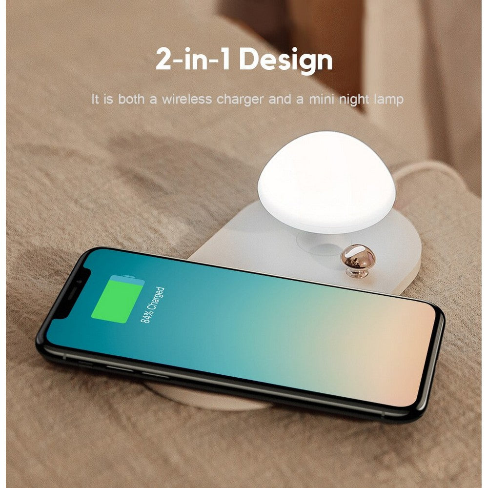 Wireless Charging Mushroom Lamp