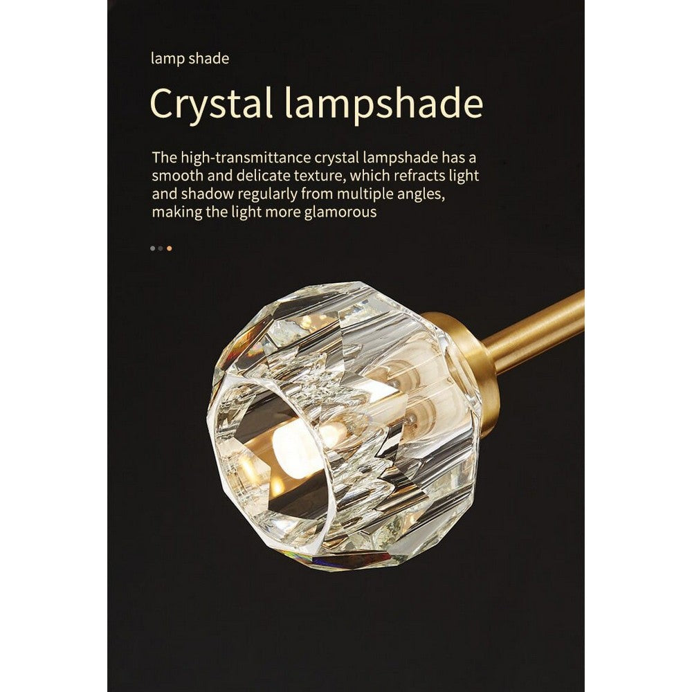 Golden Crystal Chandelier
