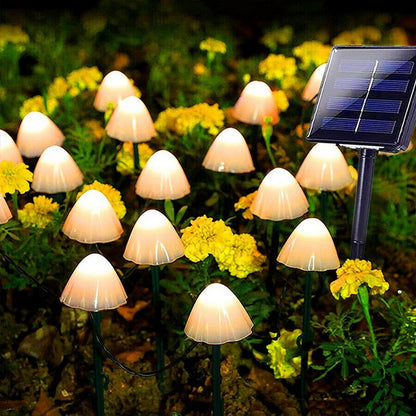 Warm Solar Mushroom String
