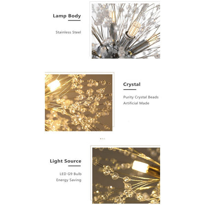 Modern Dandelion Chandelier