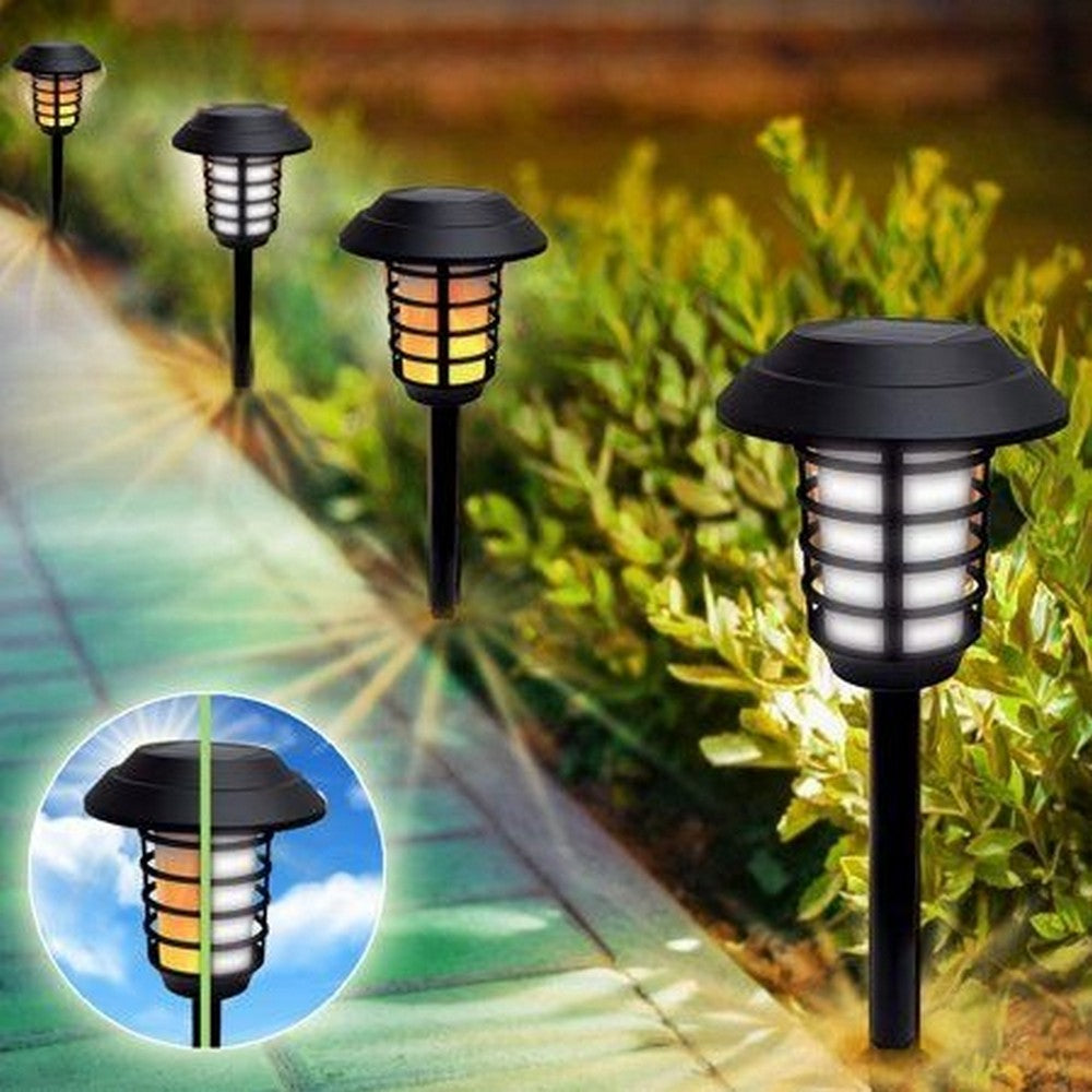 2 in 1 Solar Flame Lamp