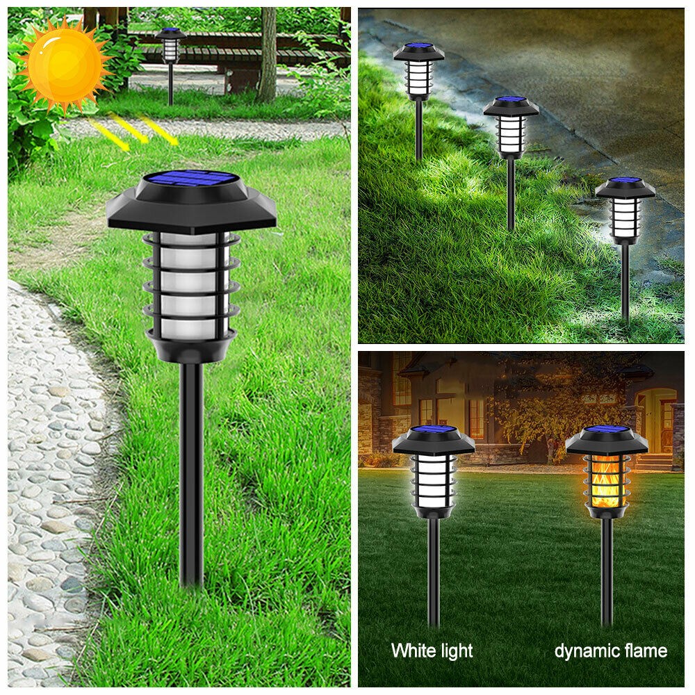 2 in 1 Solar Flame Lamp