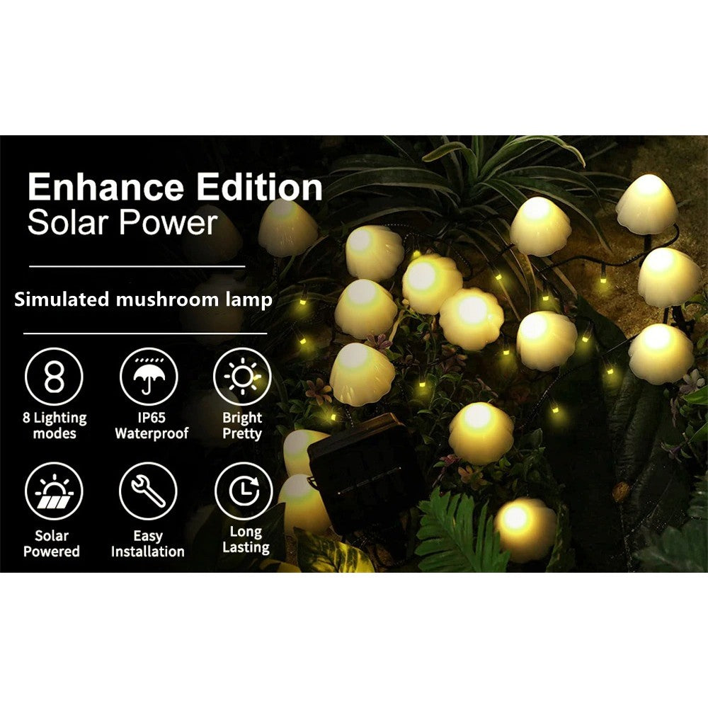 Warm Solar Mushroom String