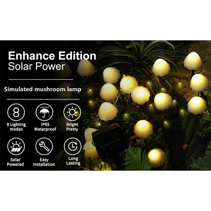 Warm Solar Mushroom String