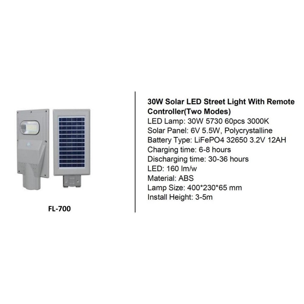 30W Solar Street Light