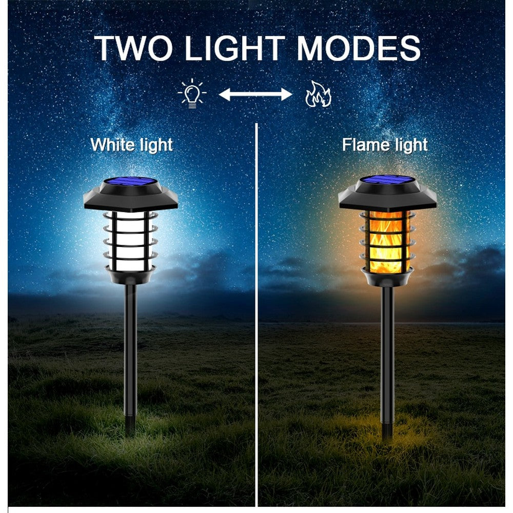 2 in 1 Solar Flame Lamp