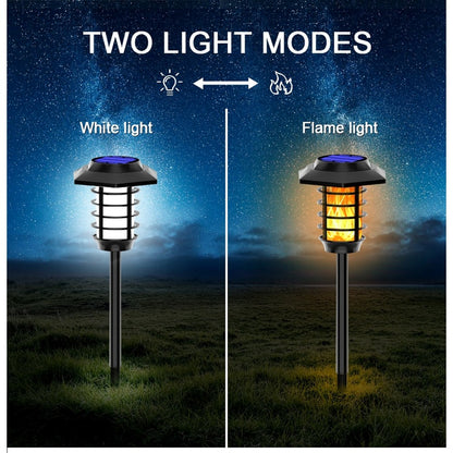 2 in 1 Solar Flame Lamp